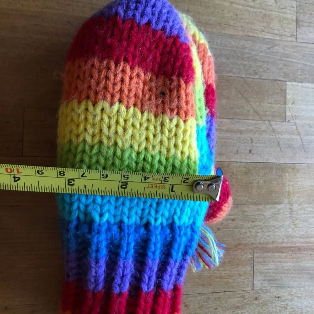Kyber Rainbow Dog Kids Wool Blend Mittens Fleece Lined